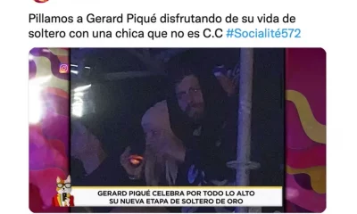 Piqué fue visto con otra mujer tras su separación de Shakira. Foto: Infobae