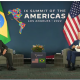 Reunión bilateral entre Bolsonaro, presidente de Brasil, y Biden, presidente de Estados Unidos. Foto: Euronews
