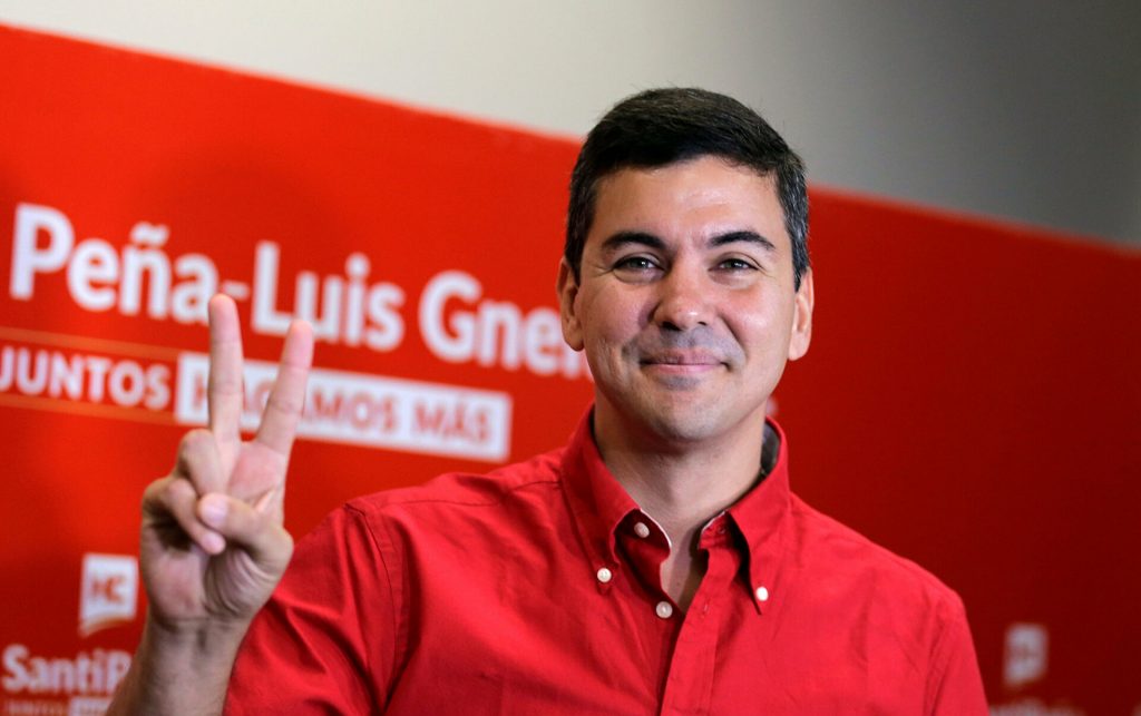 Santiago Peña, precandidato a la presidencia de la República. Foto: Megacadena.
