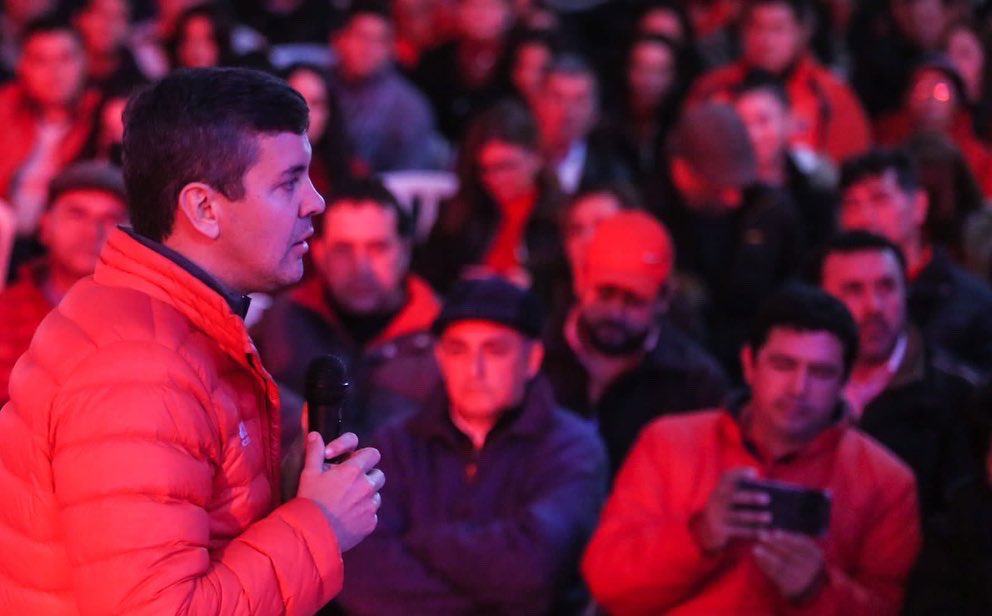 Santiago Peña, precandidato a la presidencia de la República. Foto: @SantiPenap