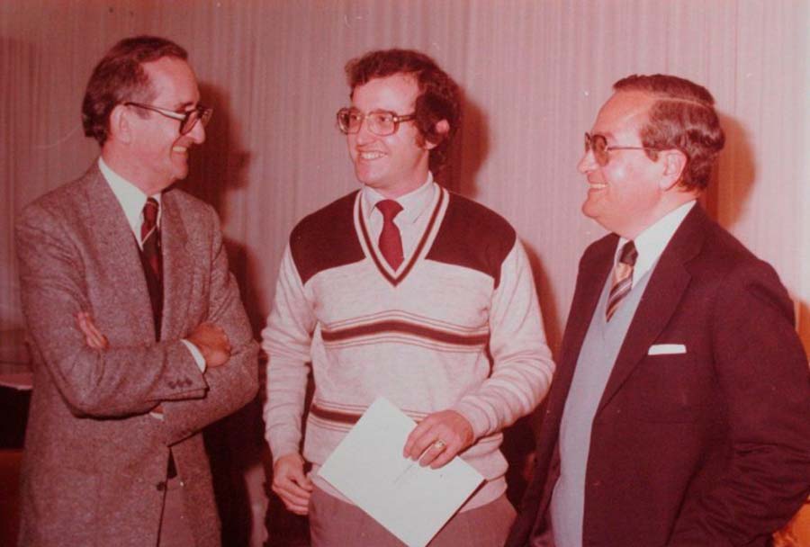 Enrique Bordenave, Alfredo Seiferheld y Jerónimo Irala Burgos. Cortesía