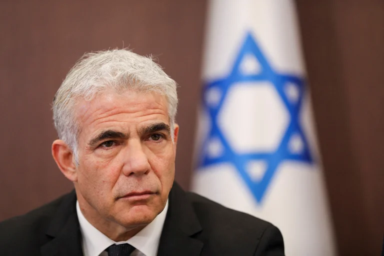 Primer ministro alterno de Israel y ministro de Relaciones Exteriores, Yair Lapid. Foto: Infobae