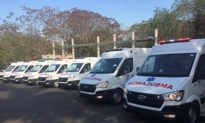 Los vehículos de emergencias que IPS incorporó a su flota. Foto: IPS