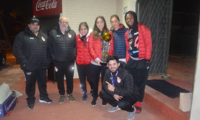 Parte de la delegación de básquet del club Félix Pérez. Foto: Óscar Villalba