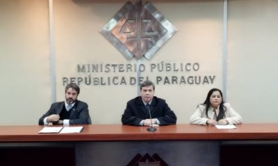 Conferencia de prensa brindada por los fiscales sobre la detención de Diego Benítez. Foto: 1020 AM.