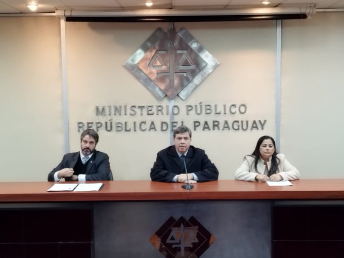 Conferencia de prensa brindada por los fiscales sobre la detención de Diego Benítez. Foto: 1020 AM.