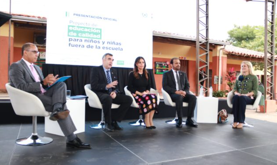 Presentación del "Proyecto de educación de calidad para niños y niñas fuera de la escuela". Foto Unicef Paraguay