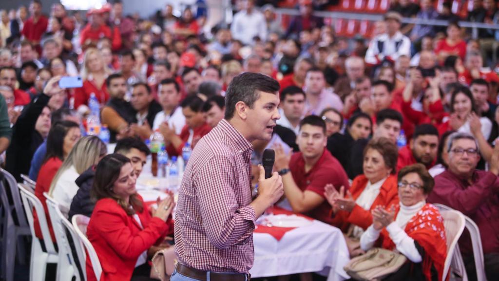 Santiago Peña, precandidato a la presidencia de la República. Foto: René González.