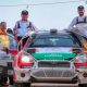 Festejando tras ganar la primera etapa Alejandro Galanti junto a Marcelo Toyotoshi en la misma rampa de Mariscal Estigarribia. Foto: La Deportiva