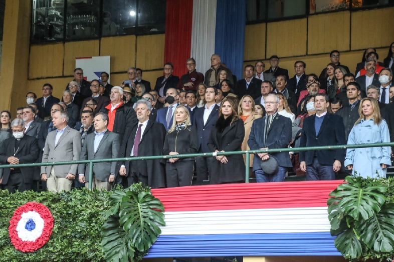 La inauguración oficial de Expo 2022, en Mariano Roque Alonso se realizó en la mañana de este sábado. Foto: Ministerio de Hacienda