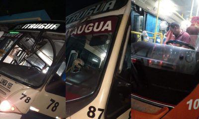 Buses de la empresa de transporte Ñanduti SRL son víctimas de vandalismo, denunciaron. Foto: Gentileza