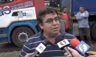 Juan Villalba, dirigente de la Federación de Camioneros. Foto: Captura video