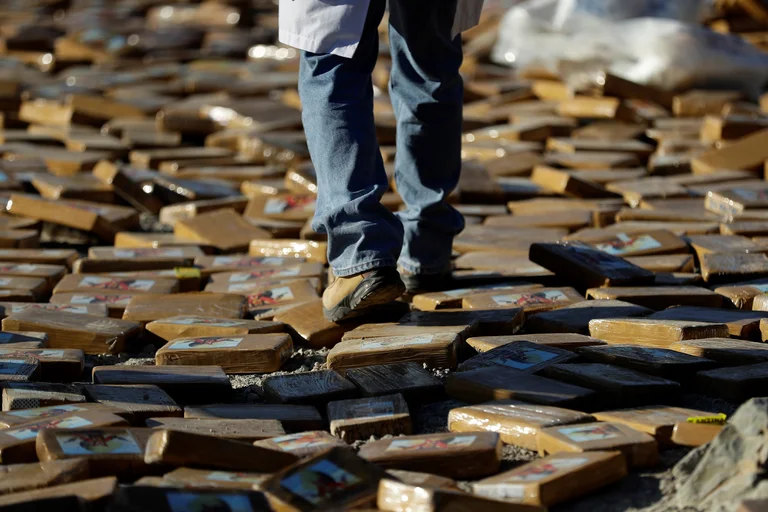 Cocaína incautada. Foto: Infobae.