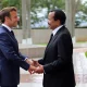 El presidente de Fracia, Emmanuel Macron, y el de Camerún, Paul Biya. Infobae