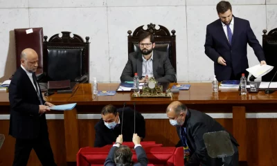 El presidente de Chile, Gabriel Boric, asiste al balance anual del congreso chileno en Valparaíso, Chile. Foto: Infobae