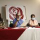 El presidente del partido Comunes, Rodrigo Londoño (c), durante una rueda de prensa de su partido Comunes, en enero 2021. El País