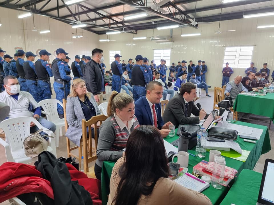 En medio de mucha seguridad se desarrollaron los alegatos finales. Foto: Ministerio Público.