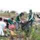 Varios voluntarios participaron de esta minga ambiental en el Banco San Miguel de Asunción. Foto: asuncion.gov.py