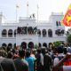 Los manifestanes entraron a la oficina del primer ministro de Sri Lanka. Foto: DW,