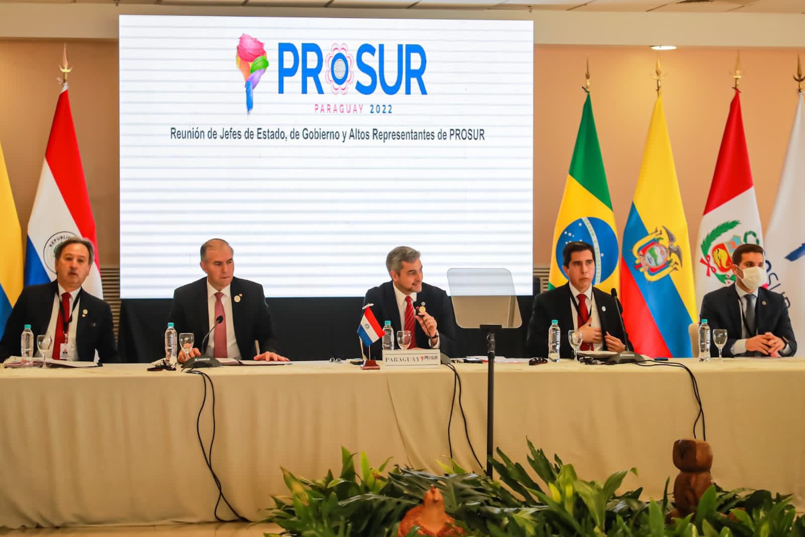 Momento de la reunión. Foto: Presidencia