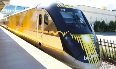 Tren rápido Brightline que unirá Miami y Orlando. Foto: Infobae.