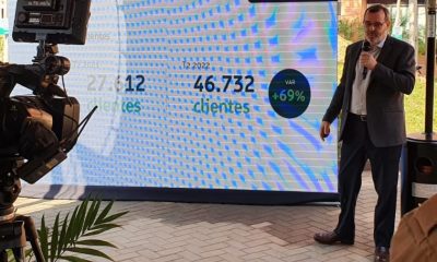 Carlos Carvalho Spalding, presidente de ueno presentó los resultados del banco digital. Foto; CB