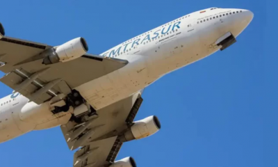 Un avión de la empresa Emtrasur de Venezuela. Foto AFP