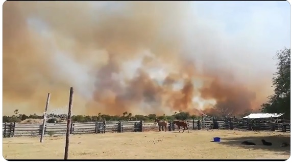 Incendio en el Chaco. Foto: Gentileza