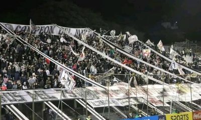 Barra brava del Club Olimpia. Foto de archivo