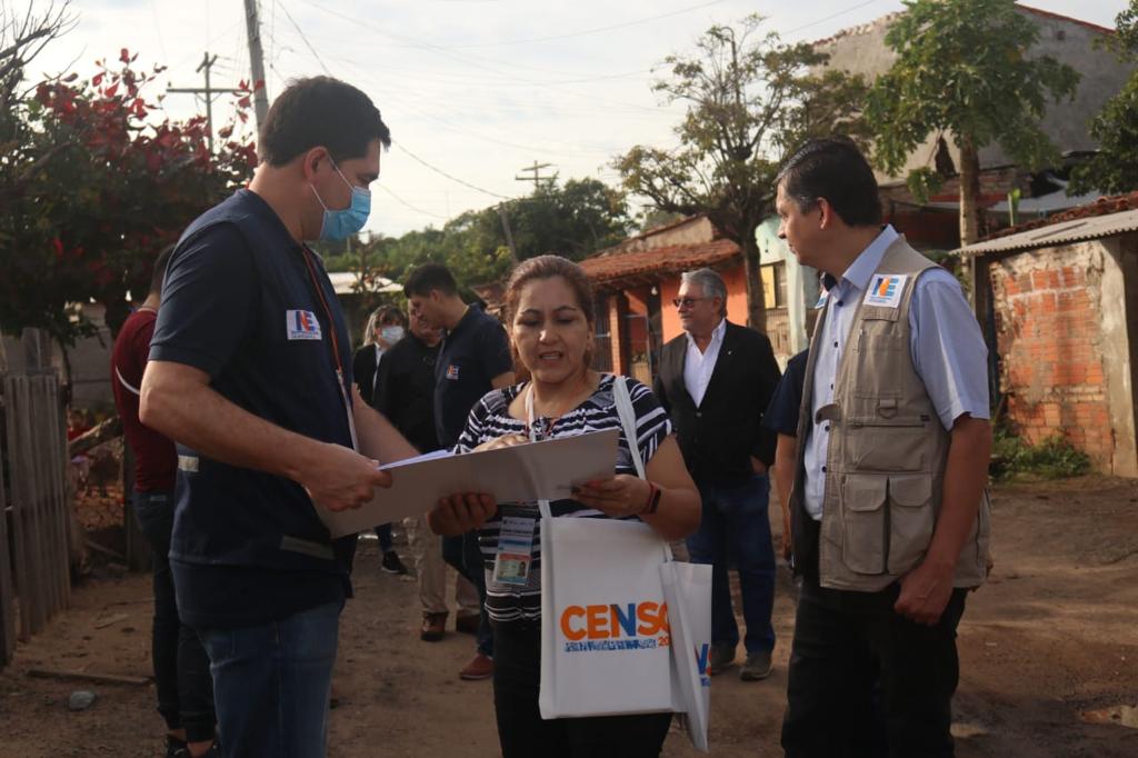 El INE presentó los datos del alcance del censo a nivel nacional. Foto: Gentileza