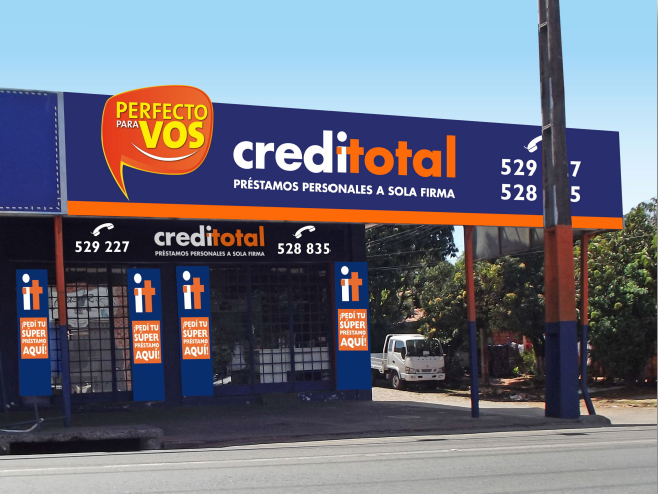 Uno de los locales de Creditotal. Gentileza