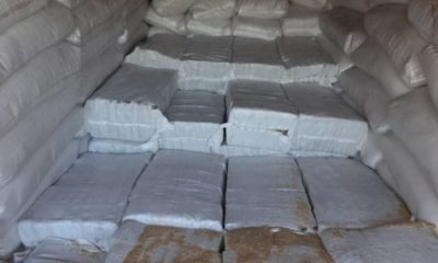 Parte de la carga de cocaina que fue incautada en el puerto de Amberes. Foto: Twitter @ivanciclon