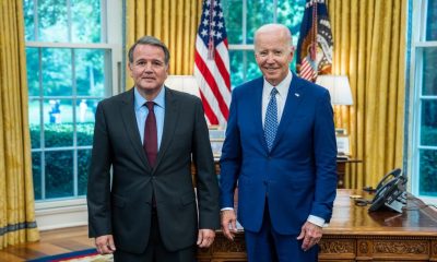 El embajador paraguayo en Estados Unidos, José Antonio Dos Santos, fue recibido por el presidente Joe Biden. Gentileza