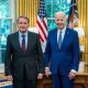 El embajador paraguayo en Estados Unidos, José Antonio Dos Santos, fue recibido por el presidente Joe Biden. Gentileza