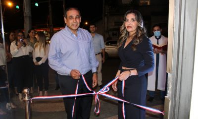 Inauguración oficial del showroom de GL Ecotintas sobre la avenida Quinta esquina Félix Bogado. Foto: Gentileza