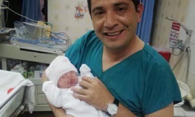 El director Juan Villalba recibió a su nueva hija. Foto: Gentileza