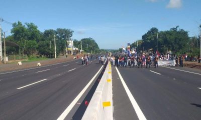 Manifestación por la divisoria irregular. Foto: infopy