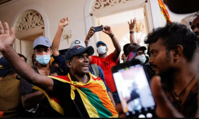 Protestas en Sri Lanka. Foto: BBC Mundo
