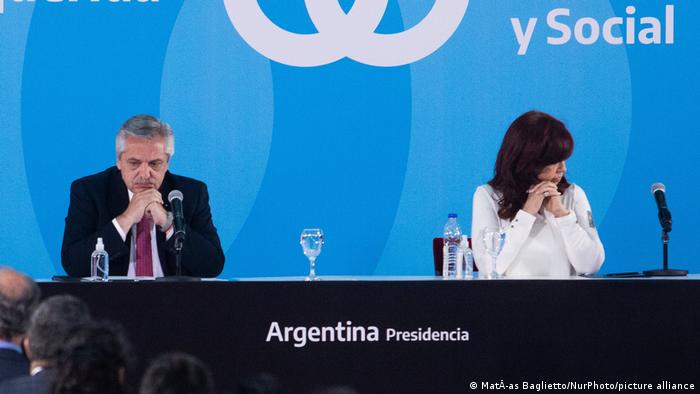 Alberto Fernández y Cristina Fernández, presidente y vicepresidenta de Argentina. DW