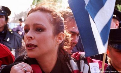 Alina Castro, en una manifestación, en octubre de 1995. Foto: DW