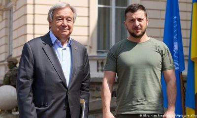 Antonio Guterres y Volodimir Zelenski . Foto: DW