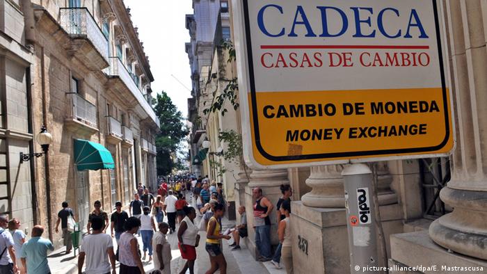 Casa de cambio en Cuba. Foto: DW