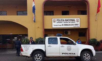 El agresor quedó detenido en la Comisaría Primera de la ciudad de San Lorenzo. Foto: sanlorenzohoy.com