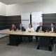 Conferencia de prensa entre representantes de Dinavisa y Bancard. Gentileza