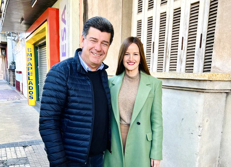 Efraín Alegre y Soledad Núñez. Foto: Gentileza.