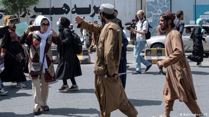 Los talibanes no permitieron que la manifestación se desarrollara. Foto: DW