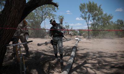 Guardia Nacional haciendo labores de rescate. Foto: El País