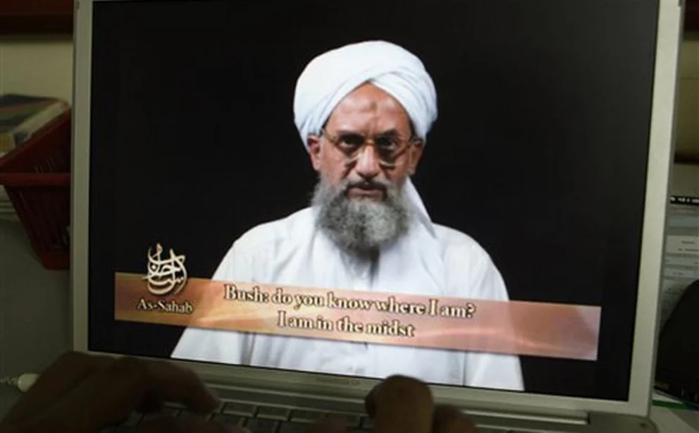 Una captura de un video de Ayman-al-Zawahiri, Foto: Infobae