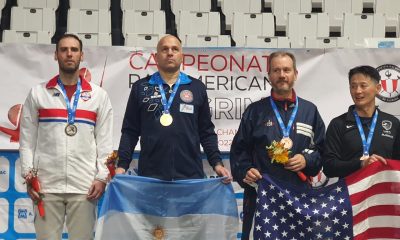 El deportista compatriota Carlos Viveros subió por segunda vez al podio en territorio peruano. Gentileza