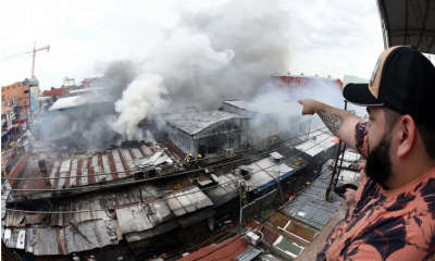 Incendio en Feria Aragón. Foto: Nea Hoy